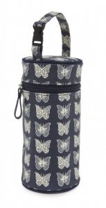 Termoizolacyjne etui na butelkę Pink Lining Cream Butterflies on Navy