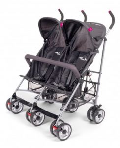 Wózek spacerowy dla bliźniaków TWINBUGGY Antracyt