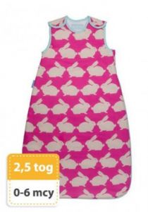 Wyjątkowy Śpiworek Grobag Anorak Kissing Bunnies - grubość 2,5 tog, Gro Company