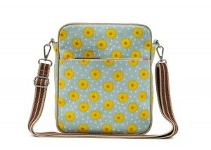 Torba Pink Lining Out and About Mini Messenger Sunflowers