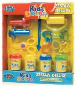 Masa Plastyczna Ciastolina - Zestaw Deluxe - tuby, wałek, formy