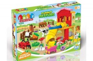 Edukacyjne Klocki JDLT 5209 - Wesoła Farma