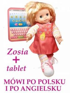 LALKA ZOSIA  Z LAPTOPEM MÓWI PO POLSKU I ANGIELSKU