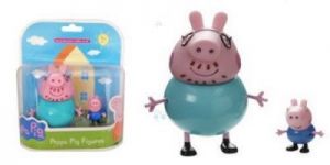 ŚWINKA PEPPA 2 FIGURKI TATA PEPPY + ŚWINKA JACEK