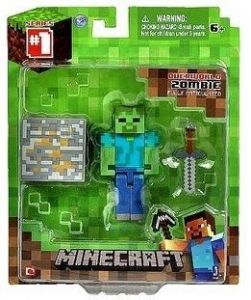 FIGURKA MINECRAFT ZOMBIE  I AKCESORIA
