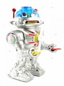 ROBOT STAR DEFENDER CHODZI GRA ŚWIECI STRZELA
