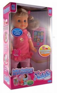 LALKA NATALIA CHODZĄCA + SMARTFON