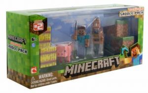 MINECRAFT ZESTAW STARTOWY STEVE KOŃ I ŚWINKA