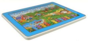 Tablet edukacyjny dla dzieci FARMA LED - dźwięki zwierząt, pianinko