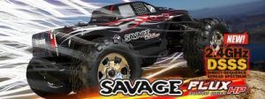 RTR SAVAGE FLUX HP WITH 2.4GHz &amp; GT-2 TRUCK BODY HPI